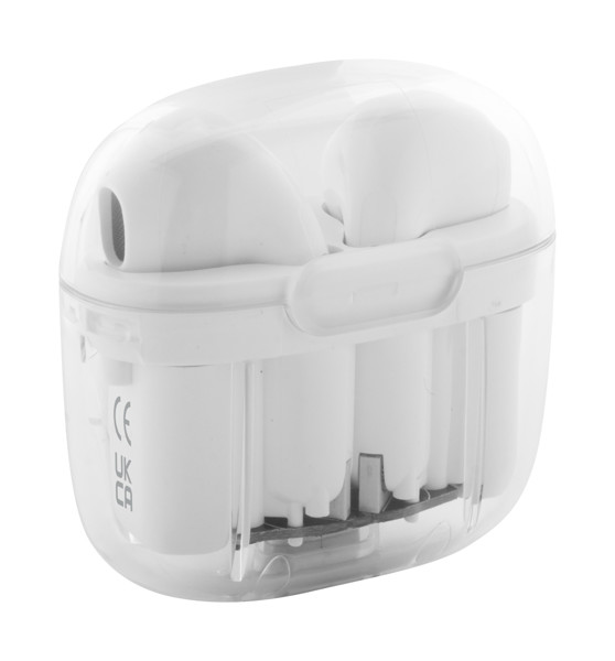 Écouteurs sans fil transparents RABS Trance - Blanc