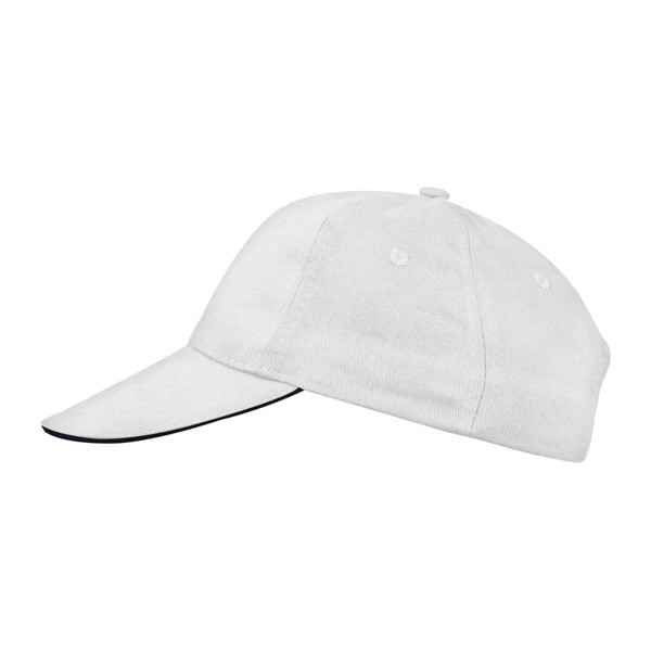 6 Panel Baseballcap San Francisco - Weiß