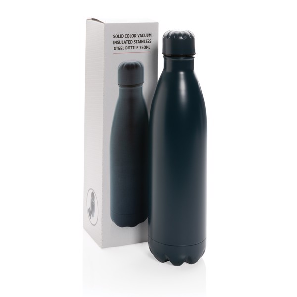 Bouteille isotherme en acier 750ml - Bleu Marine