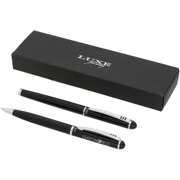 Parure Stylo bille et roller Andante (encre noire)