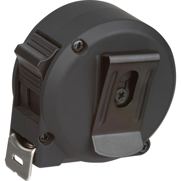 Steel tape measure with plastic housing 3m KATHARINA - Black