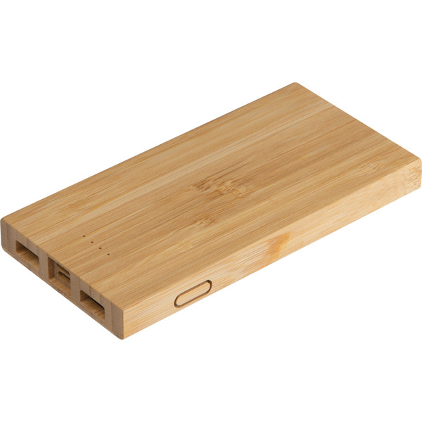 Bamboo power bank SAMANTHA - Beige