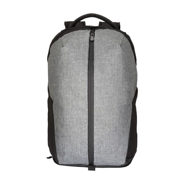 Zaino Sport In Poliestere 600D Melange, Ampio Scomparto Principale Con Porta Pc (15"). - Grigio