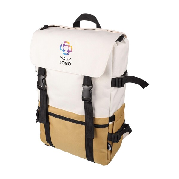 Mochila Vayo 2-tone | Reciclada | Portátil 15" | 11 l - caqui