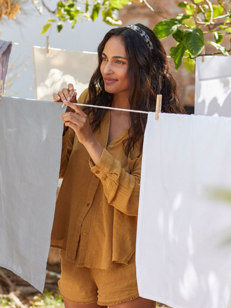 Organic Cotton Tea Towel - White