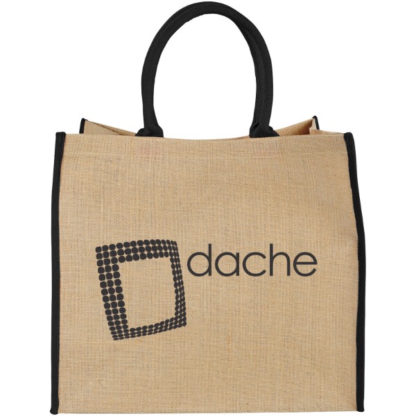 Shopper in juta Large - 25L - Naturale / Nero