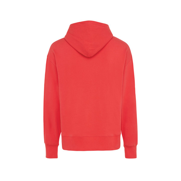 Sweat à capuche en coton recyclé Iqoniq Yoho - Luscious Red / XXXL