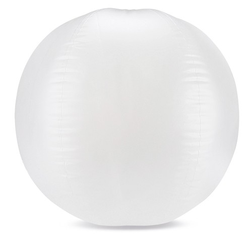 BALLON DE PLAGE BLANC TRANSLUCIDE