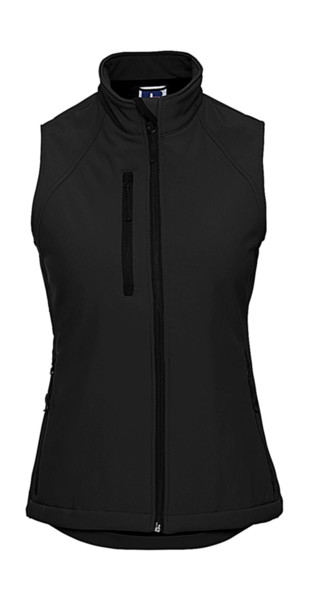 Ladies Softshelll Gilet - Black / XL