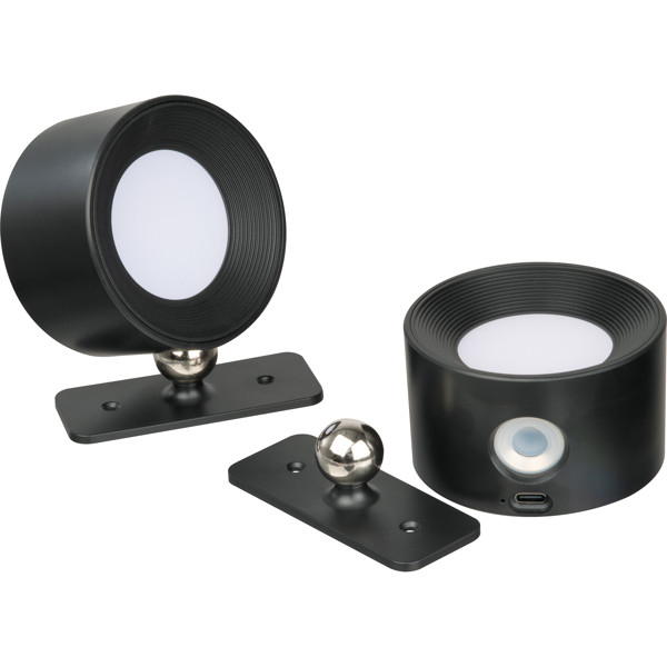 HEDWIG Nabíjateľné nástenné lampy 2 ks - Black