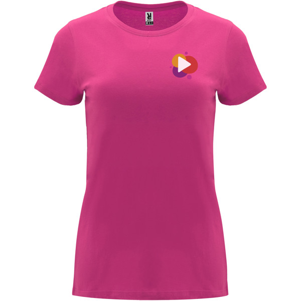 T-shirt Capri à manches courtes pour femme - Rossette / L