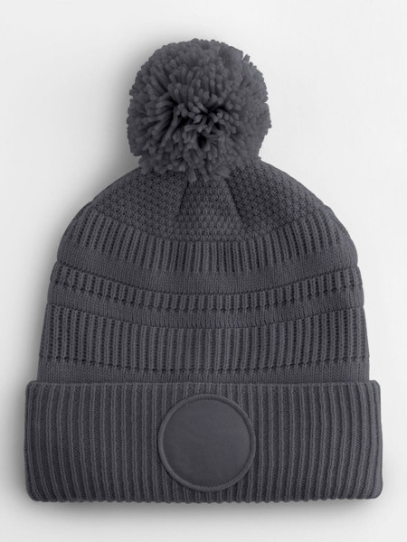 Fan Patch Beanie - Graphite Grey