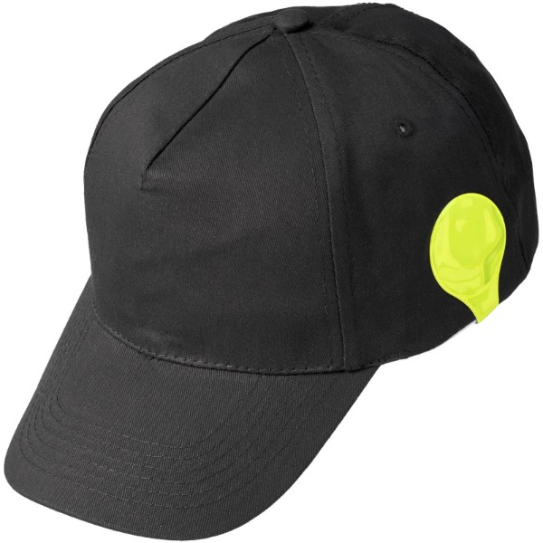 Petit aimant rond RFX™ réfléchissant en PVC M-10 RFX™ - Jaune néon