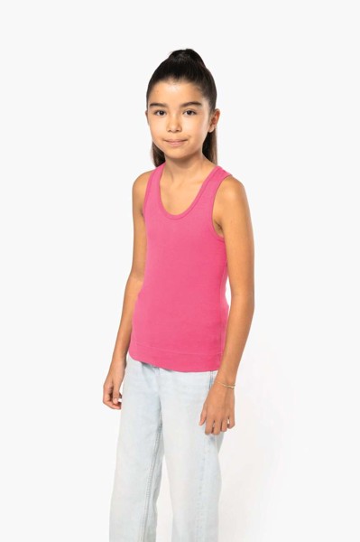 Girls' Vest - White / 8/10