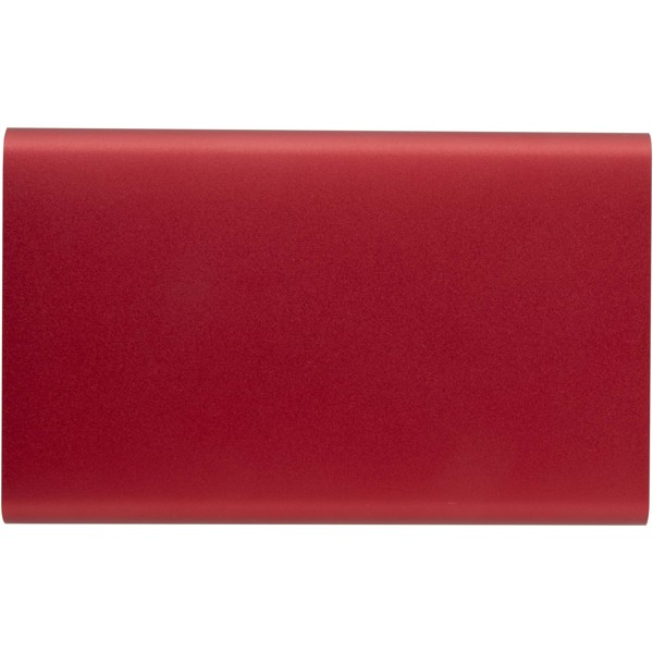 Power bank in alluminio riciclato da 4000 mAh tipo C Pep - Rosso