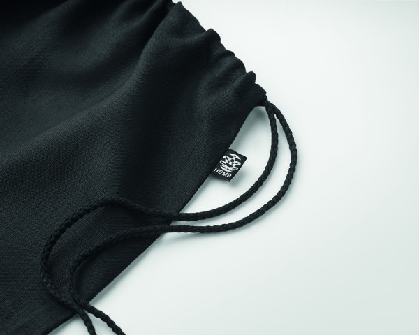 Saco cânh. c/ cordão 200 g/m² Naima Bag - Preto