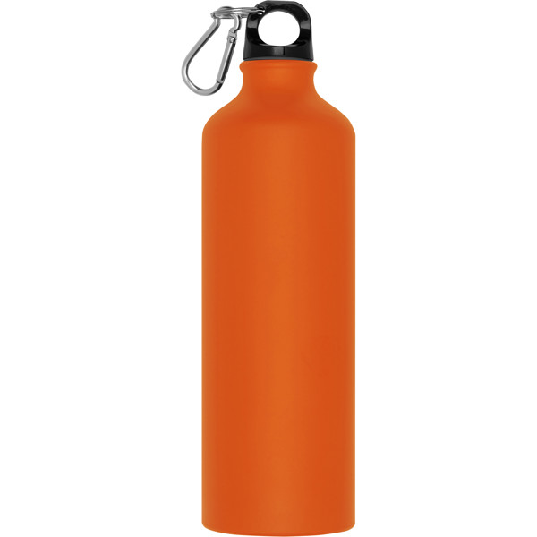 800 ml drinking bottle with snap hook THEODORE - Orange