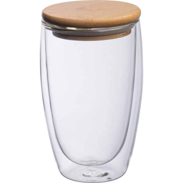 Double-walled glass with 500 ml filling capacity ARNOLD - Transparent