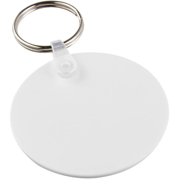 Tait circle-shaped recycled keychain