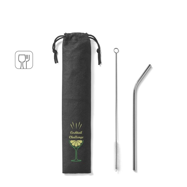 COCKTAIL. Palhinha reutilizável em aço inoxidável