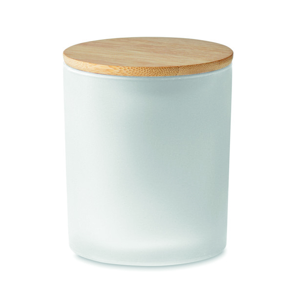 Candela di cera vegetale 280 g Keops Large - Bianco