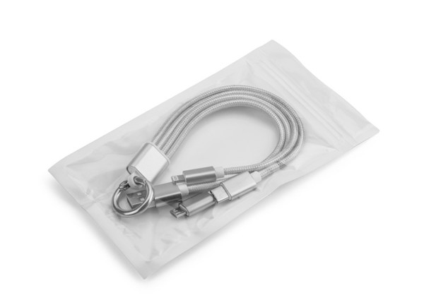 3 in 1 USB cable TAUS - silver