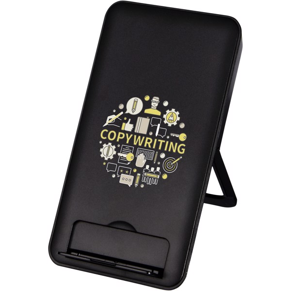 Loop 10W recycled plastic wireless charging pad with phone stand