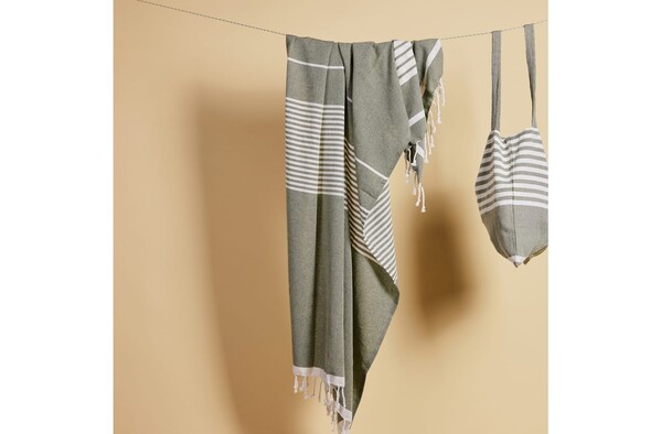 Sagaform Ella Big hamam towel 145x250cm - Green
