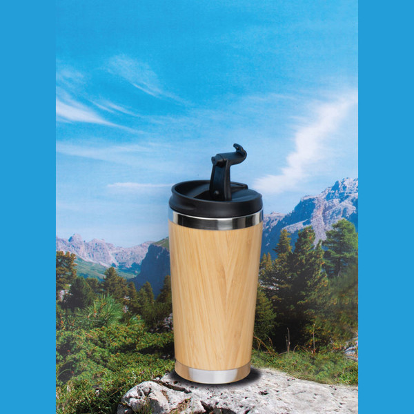 Termopohár Bamboogarden 400 ml - Béžová