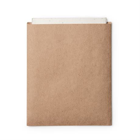 Libreta personalizada A6 de papel reciclado con semillas 40 hojas