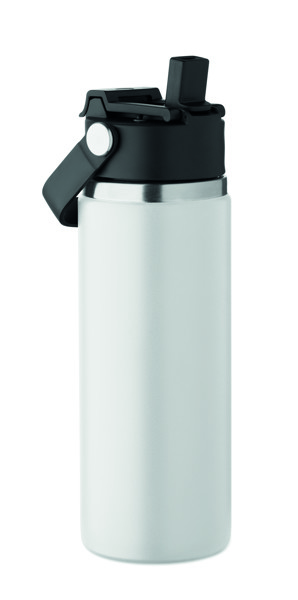 Double wall bottle 500 ml Suma Grip - White