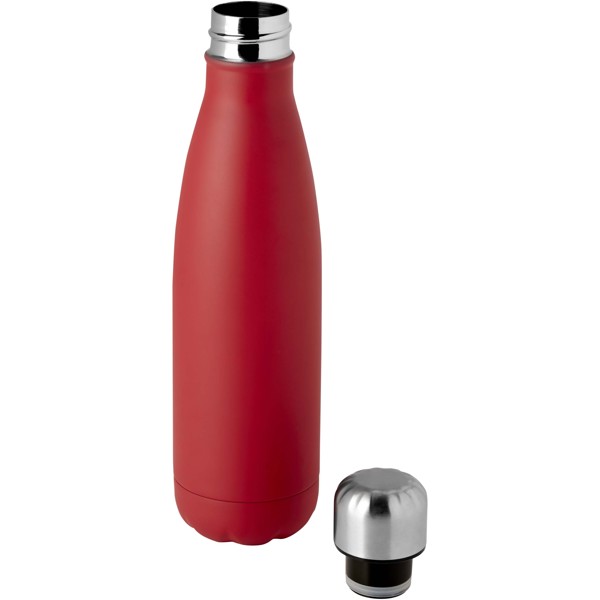 Borraccia termica in acciaio inossidabile riciclato certificato RCS con isolamento sottovuoto in rame da 500 ml Cove - Rosso