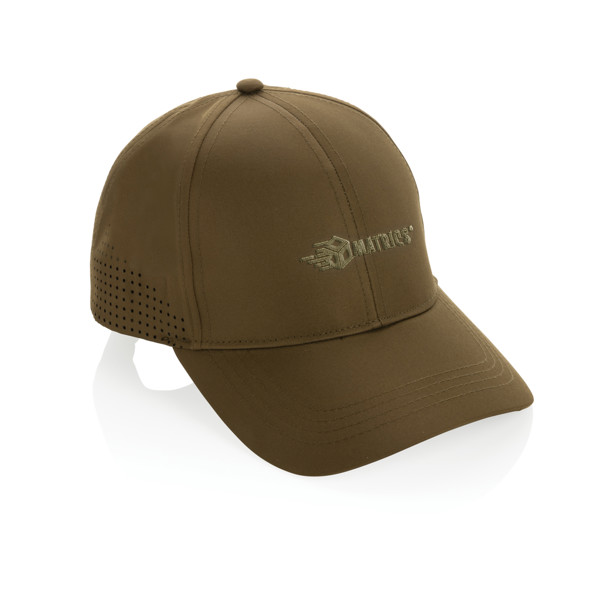 Impact AWARE™ rPET 6-Panel-Sportkappe - Grün