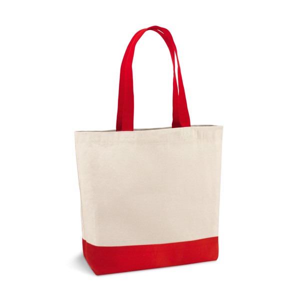 EDMONTON. Sac 100% coton canvas (280 g/m²) - Rouge