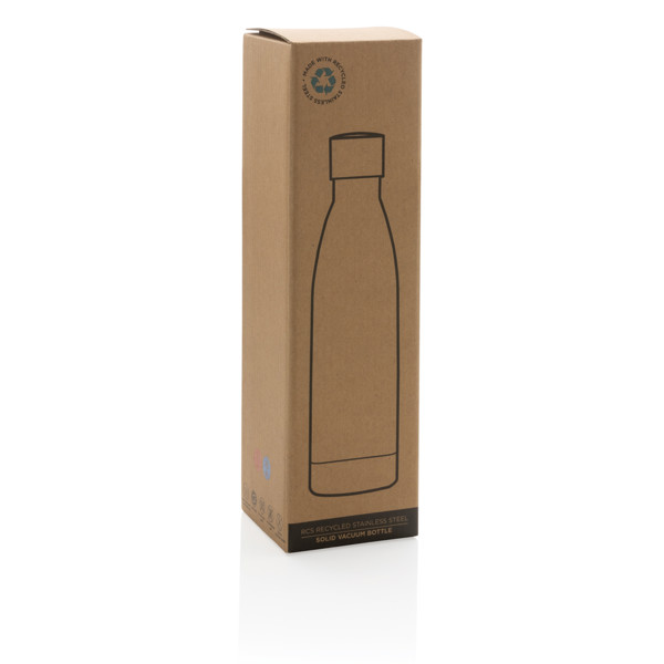 Celobarevná termo lahev z RCS recyklované oceli 500ml - Šedá