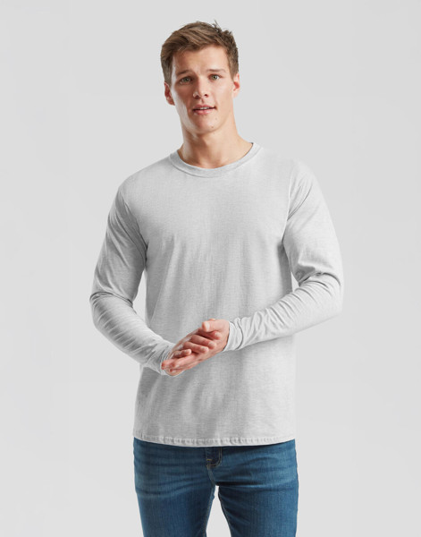 Iconic 195 Ringspun Premium Long Sleeve T - White / 5XL