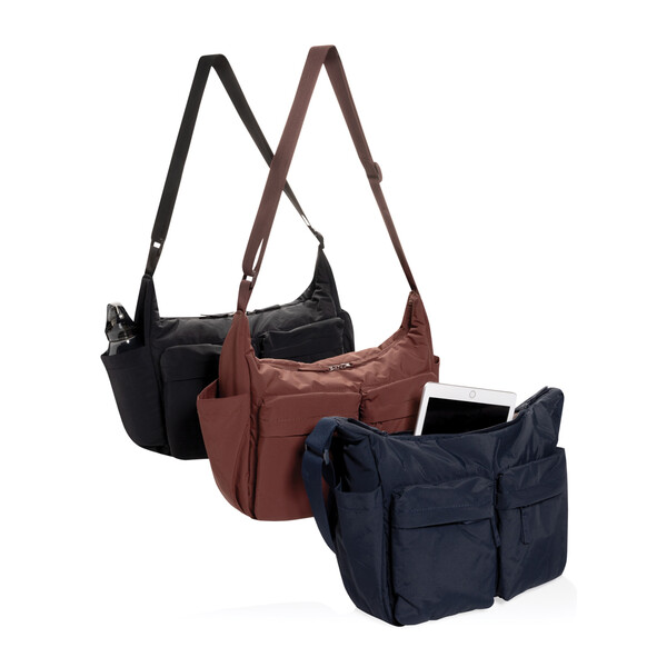 KENTO URBAN RCS recycled nylon padded crossover bag - Black