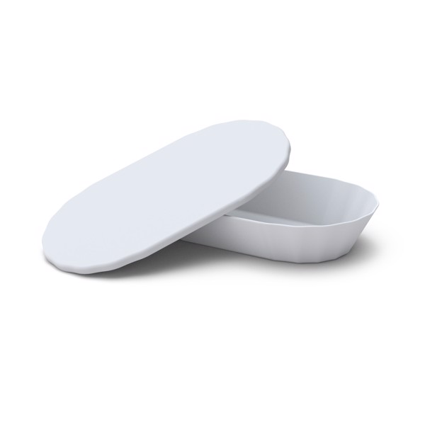 Snack Bowl "Imbiss" With Lid - White