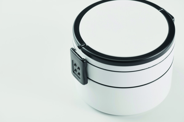 PP two-tier lunch box 950 ml Ensala - White