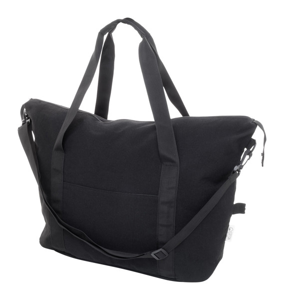 Sac de voyage en toile recyclée Rebyss Travel - Noir