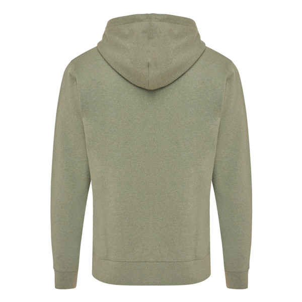 IQONIQ Abisko recycled cotton zip through hoodie - Heather Green / XXXL