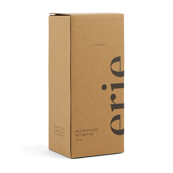 VINGA Erie RCS recycled pet bottle 575 ML - Black