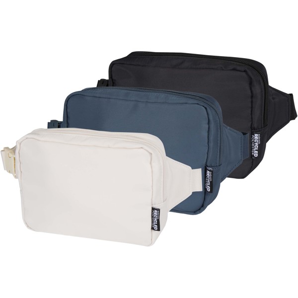 Sac bandoulière de voyage Trip Aware™ de 1 L en matériaux recyclés - Noir