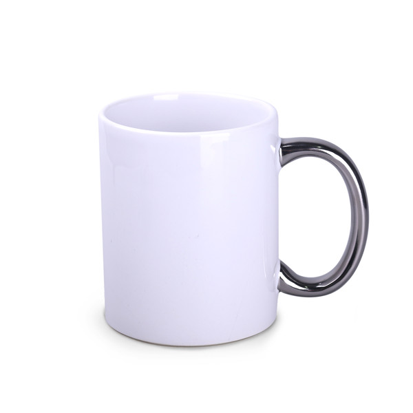 Tomek Art Glow ceramic mug, 340 g - Silver