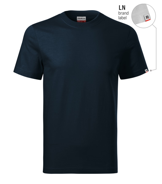 Tričko Unisex Rimeck® Base - Námořní Modrá 02 (Brand Label) / L