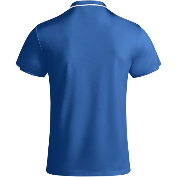 Polo de sport Tamil à manches courtes pour enfant - Bleu royal / Blanc / 16