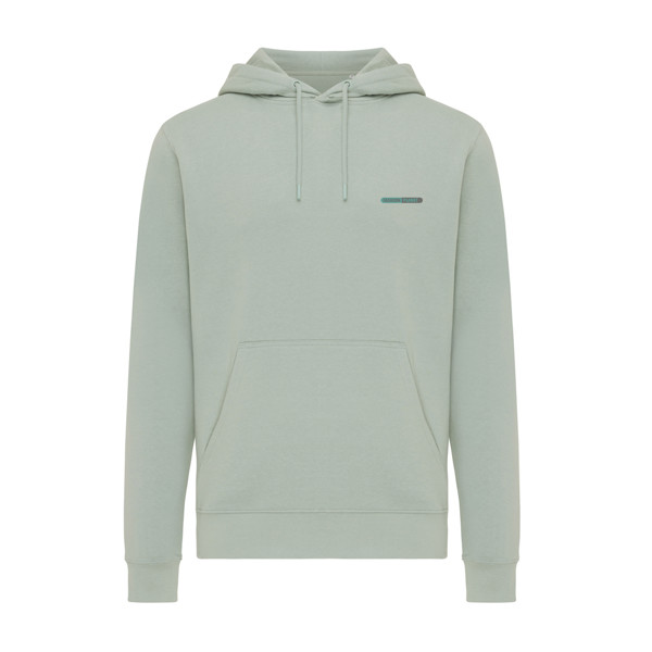 Lehká mikina s kapucí Iqoniq Rila z recykl. bavlny - Iceberg Green / XL