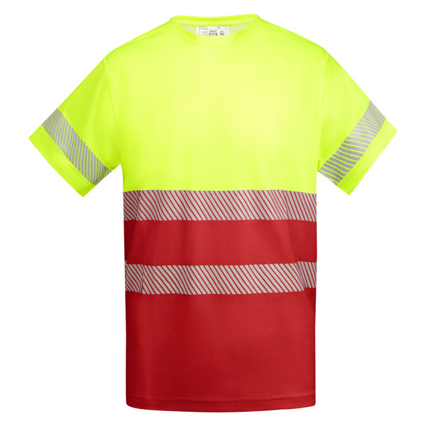 Av Camiseta Tauri T - Rojo Laboral/Amarillo Flúor / 4XL