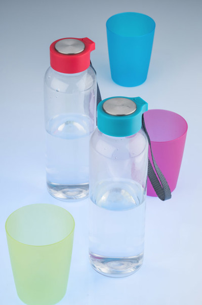 Butelka CLEAR 500 ml - Czerwony