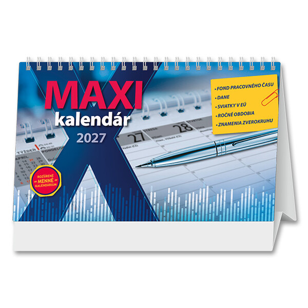 Stolový kalendár Maxi 2027